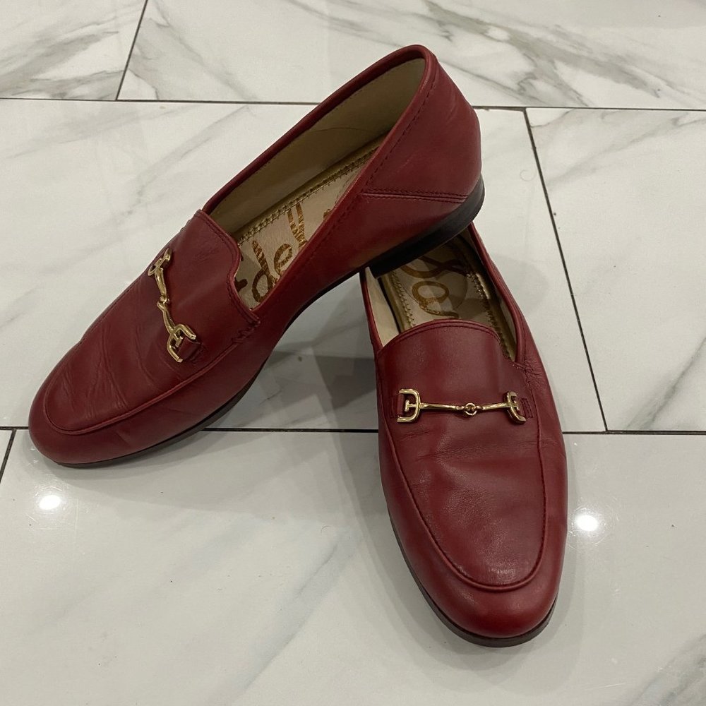Sam Edelman Womans Loraine Loafers red size 6